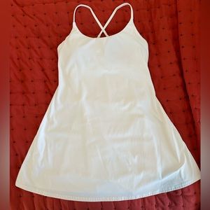 Halara Softlyzero™ Plush Backless Active Dress-Easy Peezy Edition - White